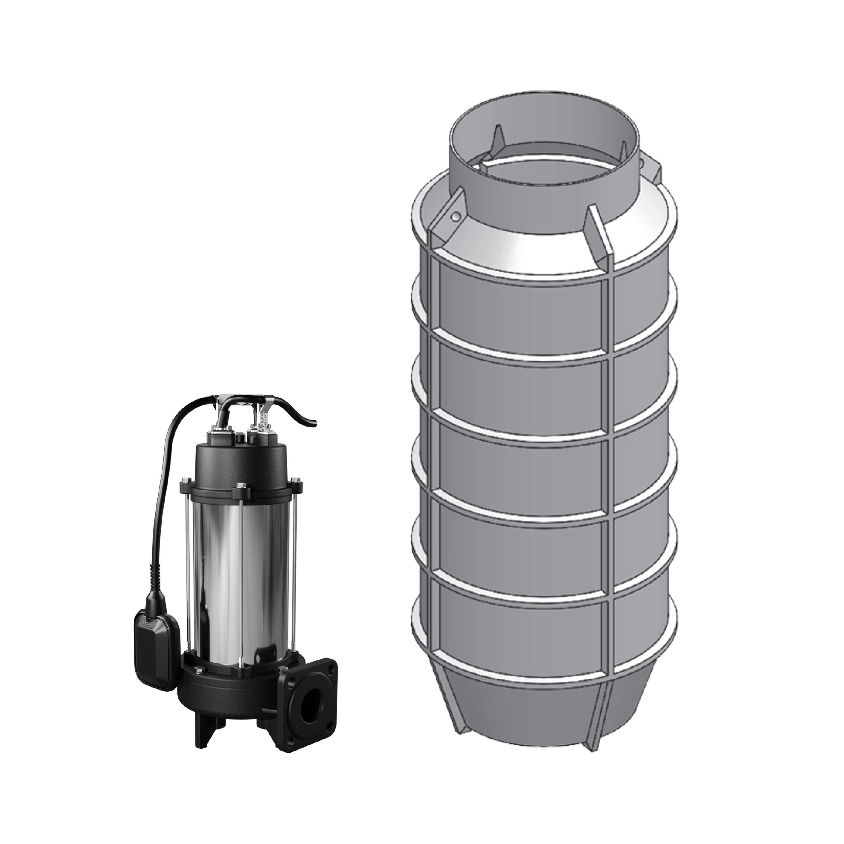 PSI/K1 - Eine Hauspumpstation mit Krakenpumpe 1,8 kW 1 -phase mit einem Lieben