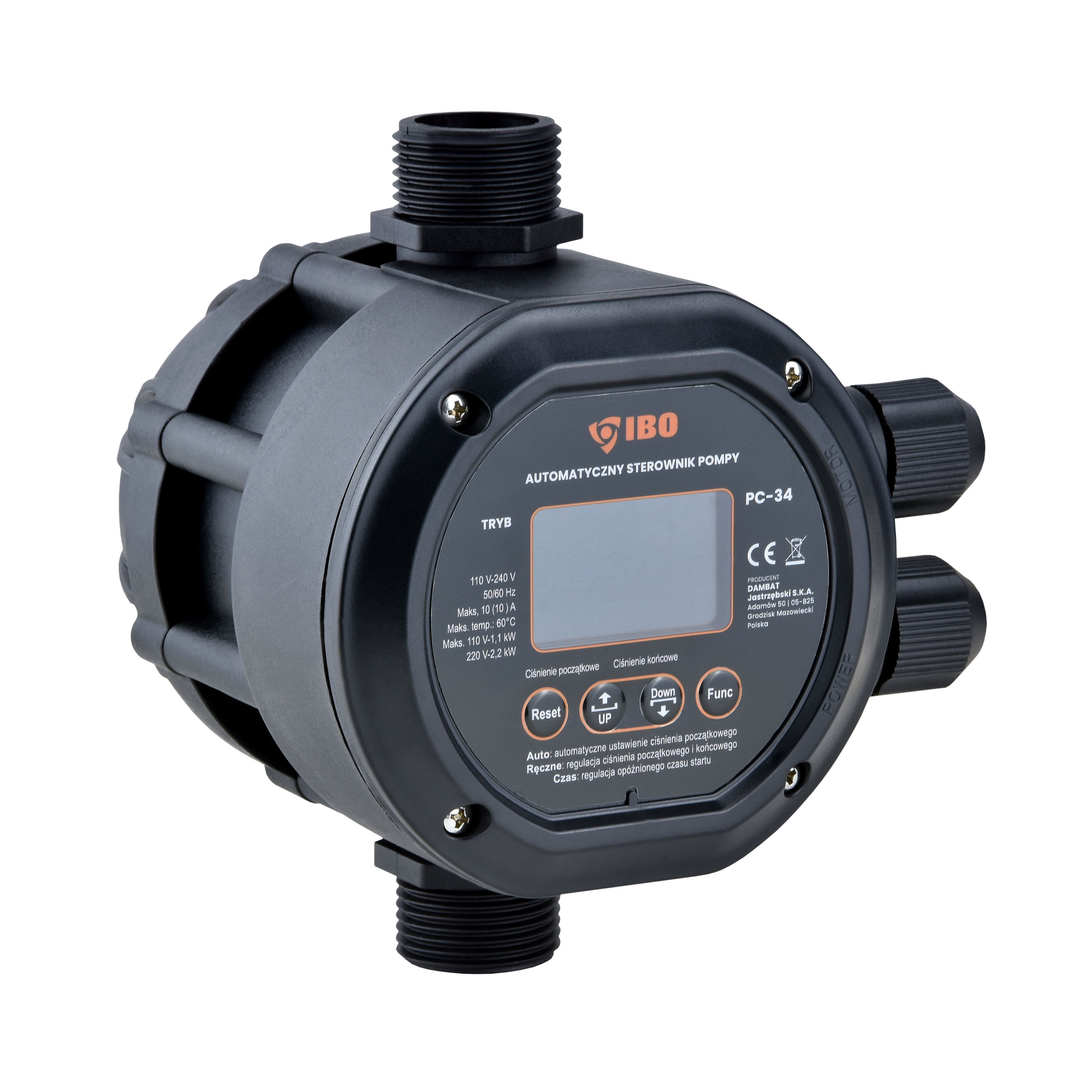 Elektronischer PC-34-Druckschalter (2,2 kW, 230 V) Pumpensteuerung