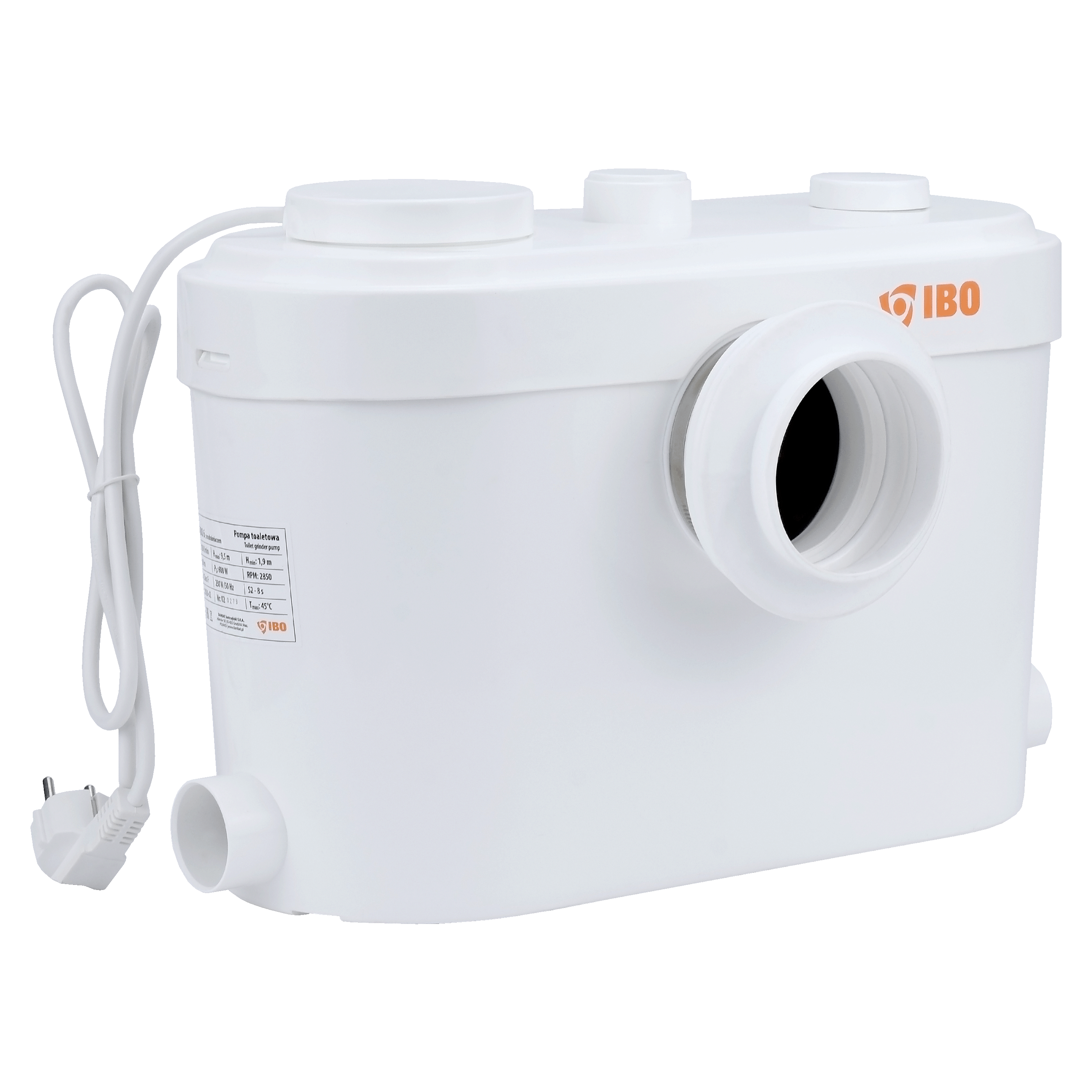 SANIBO 6 (0,6 kW, 230V) pompa toaletowa z rozdrabniaczem