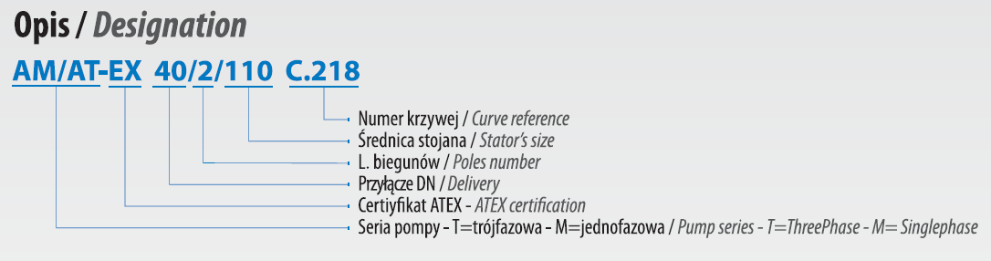 AT-EX 50/2/110 C.226 (1,5 kW, 400 V) Spezialpumpe mit ATEX-Zertifikat