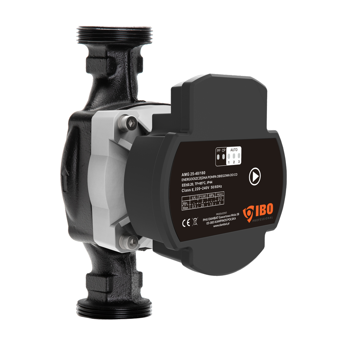 AMG 32-80/180 Zirkulationspumpe mit PWM-Stütze mit Schrauben