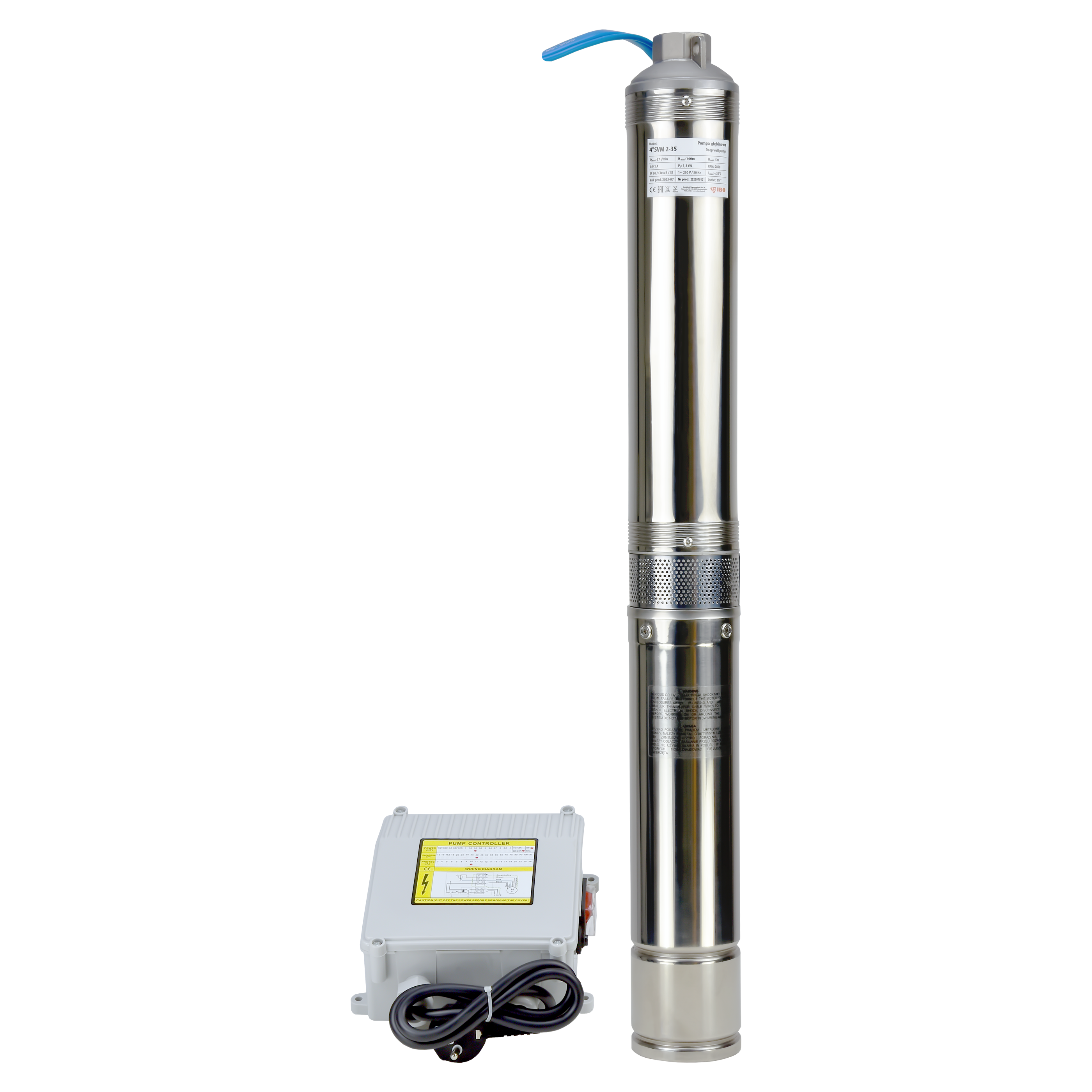 4" SVM 2-35 (1,1 kW, 230 V) pompa głębinowa z kablem 30m