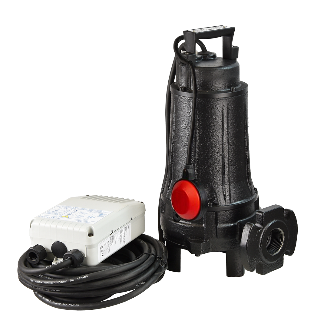 Grix 32-2/140 m/g (1,4 kW, 230 V) Spezifische Pumpe mit einem Schwimmer, der mit Steuerbox ausgestattet ist